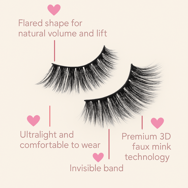 Natural Flutter 3D Lashes